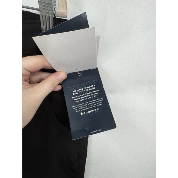 Proper Duty Cargo Pant Men 36/34 Black Workwear Heavy Duty Straight Leg NEW - Picture 7 of 12